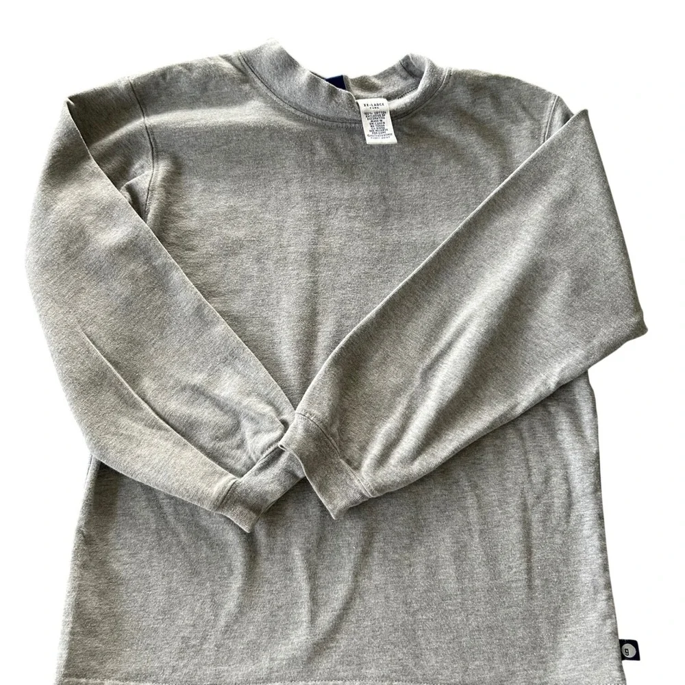 VTG Y2K Gymboree Grey Long Sleeve Mock Neck Cotton Sweatshirt XX LARGE 7 Years